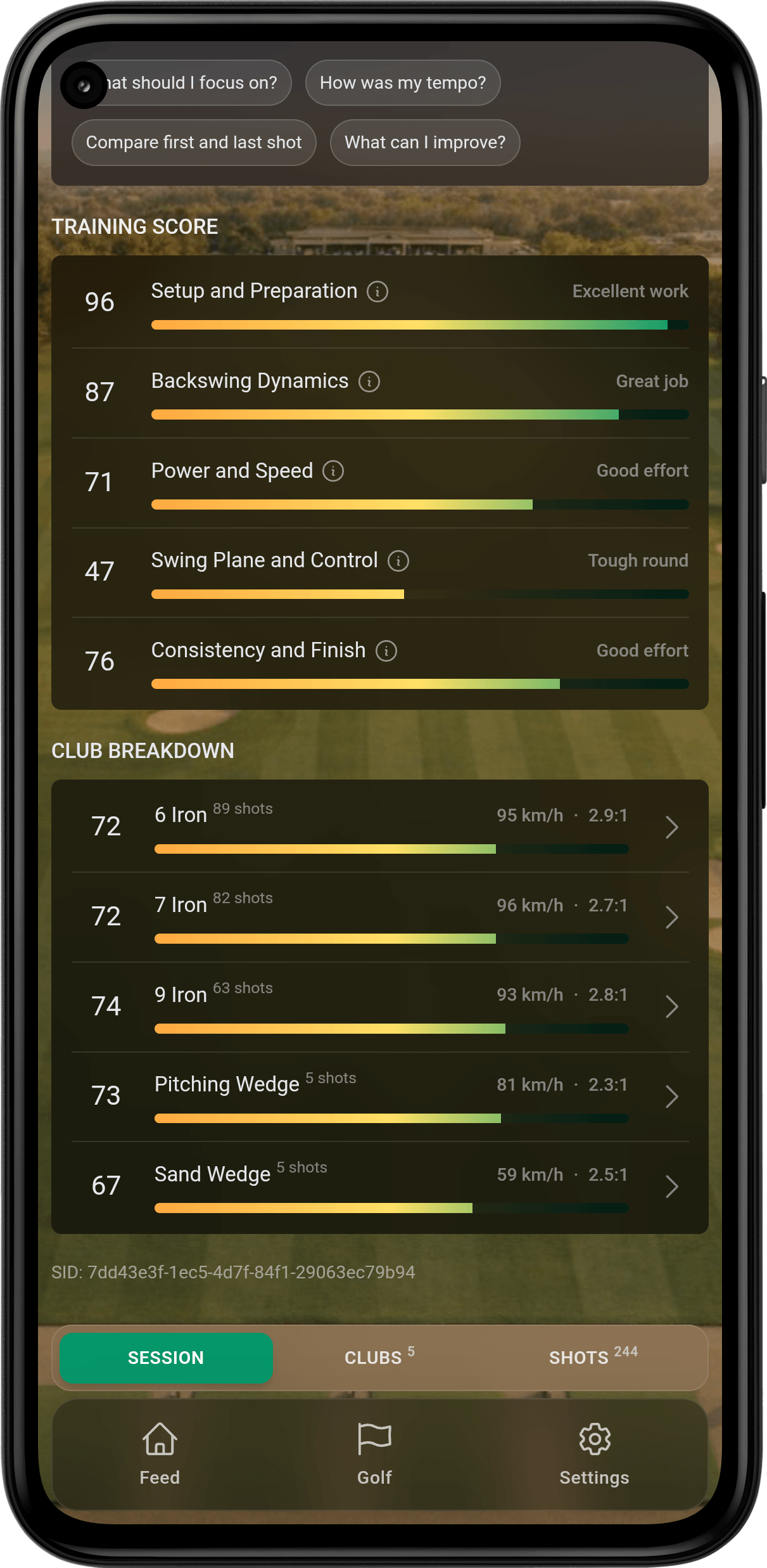 FocusGolf app screenshot 3